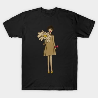 Watercolour Flower Girl T-Shirt